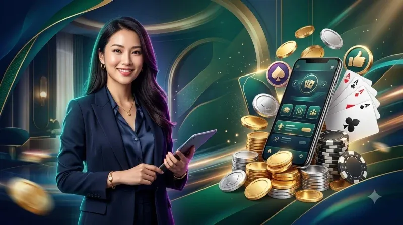 Bài Liêng là gì - Bộ bài Tây với ba lá bài đang được lật