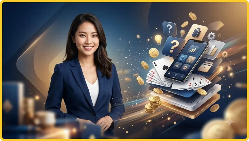 Bài Liêng là gì - Bộ bài Tây với ba lá bài đang được lật