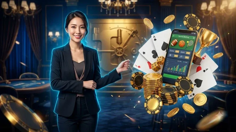 Biểu tượng bảo mật với các môn thể thao đa dạng tại 79king