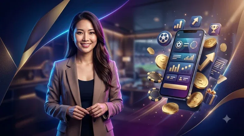 Cá cược bóng đá là gì - hình ảnh sân vận động và điện thoại với ứng dụng cá cược