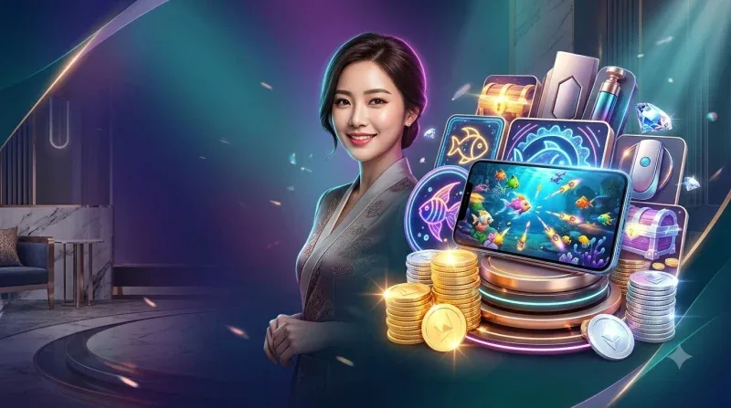 Cá tiên với đồ họa sống động trong game bắn cá online
