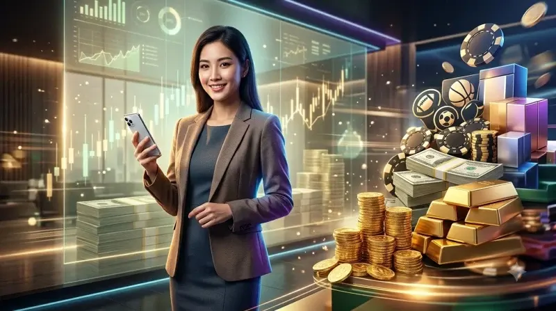 Điện thoại hiển thị app 79king với các biểu tượng casino vàng
