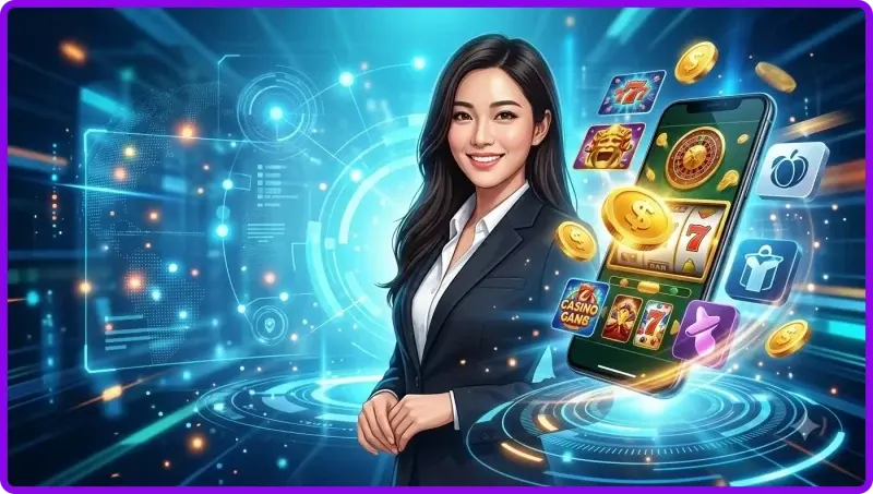 dien-thoai-hien-thi-game-no-hu-voi-tien-xu-vang-va-chip-casino-xung-quanh-the-hien-su-tien-loi-khi-choi-moi-luc-moi-noi Điện thoại hiển thị game nổ hũ với tiền xu vàng và chip casino xung quanh, thể hiện sự tiện lợi khi chơi mọi lúc mọi nơi