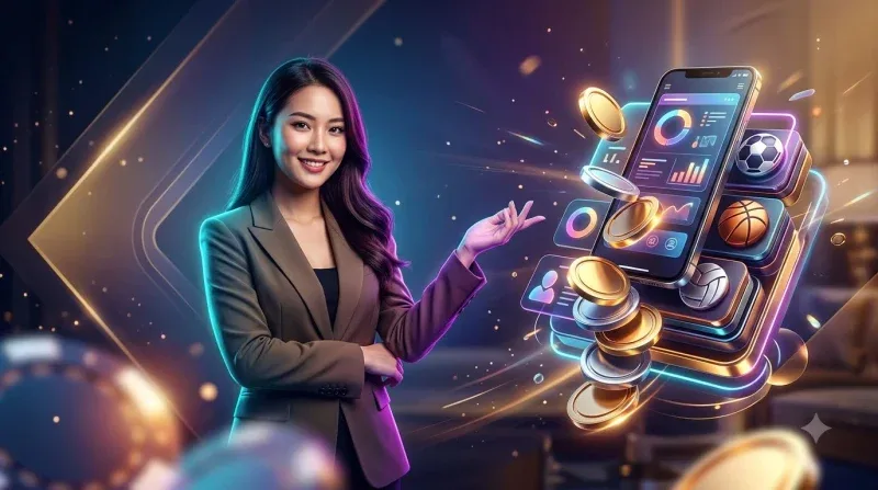 Kèo châu Âu 1X2 - minh họa bóng đá với biểu tượng 1X2 và ánh sáng neon