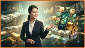 Laptop và điện thoại hiển thị các trò chơi cá cược trực tuyến, với biểu tượng vàng và nền thành phố về đêm, đại diện cho sự đa dạng dịch vụ của 79king