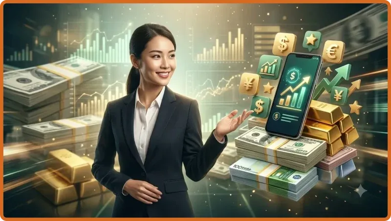 Laptop và điện thoại hiển thị các trò chơi cá cược trực tuyến, với biểu tượng vàng và nền thành phố về đêm, đại diện cho sự đa dạng dịch vụ của 79king