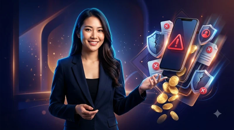 Rủi ro khi vi phạm điều khoản 79king – biểu tượng cảnh báo và khóa tài khoản