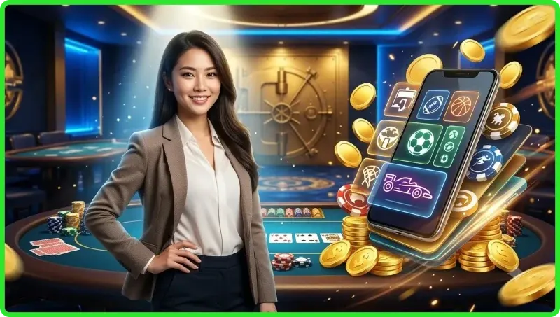 Sân vận động hiện đại với giao diện cá cược thể thao trực tuyến của 79king